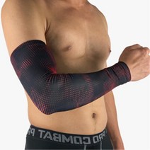 근육압박 통기성 팔토시형 보호대 2P 팔꿈치밴드, 레드