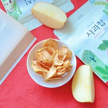 100% 천연 껍질째 건강한 장수 사과 칩 25g 아기 유아 간식 과자, 5팩