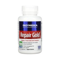 엔자이메디카 Repair Gold 리페어골드 120캡슐 브로멜라인 아밀라아제 아밀레이스 프로테아제 리파아제 카탈레이스 세라펩타제 파파인, 1개, 120정