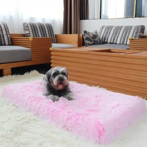 펫니멀리즘 강아지 고양이 방석 사각 5가지 색상 S M L, 핑크+화이트