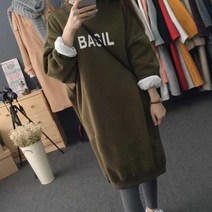 [츄츄스] 롱티 BASIL (AA209) 기모_(여성의류 여성옷 긴팔원피스 라운드원피스 롱원피스 기모원피스 겨울원피스)