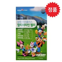 상아제약 상아 키즈플러스 멀티비타민 젤리 20g x 15포 (비타민 E B6 B1 아연 나이아신), 1개