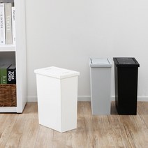 홈앤하우스 슬림 스윙 휴지통 8L, 상세설명 참조, 블랙