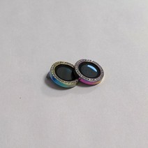 다이아몬드 글리터 카메라 렌즈 보호 유리 아이폰 14 13 12 11 프로 맥스 미니용 교체용 후면 보호 럭셔리 방수, Rainbow_13 or 13 Mini (2pcs)