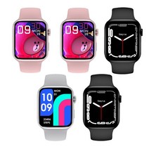 5pc T500 Smartwatch 블루투스 스포츠 Fintess 트래커 심박수 시계 여성 남성 스마트 워치 PK IWO 14 Pro Max Series 7, [09] 2pc pk 2pc bk 1pc wh