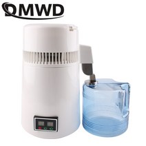 업소용 가정용 정수기 필터 카트리지 여과기 dmwd pure water distiller 4l 치과 증류수 기계 스테인레스 스틸 전기 증류 청정기 jug 110v 220v, 220-240v, 영국, 흰색 디스플레이