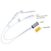 iot스위치 12V/24V IR 근접 센서 스위치 감지기 적외선 도어 제어 라이트 5A 50W 자동 ON/OFF Interrupteur DIY LED 조명, [02] DC Connector