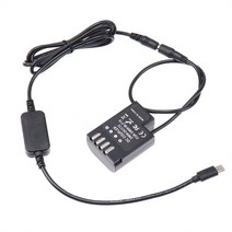 Type-C 케이블 DMW BLF19/DCC12 GH3 GH4 GH5 GH5S G9 카메라에 적합한 더미 배터리