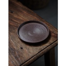 일본복고풍과일 그릇 순수한수제 얕은 디저트 접시, E