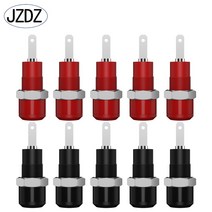 JZDZ 10pcs 2mm 바나나 소켓 바인딩 포스트 플러그 잭 전기 커넥터 DIY 부품 액세서리 J.40007P, 03 10 black