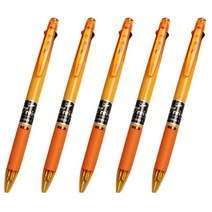팬시토피아 3색볼펜, 오렌지, 5개입