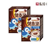 담터 포켓몬 핫초코 팽도리 무가당 30개입x2 60개, 단품, 단품