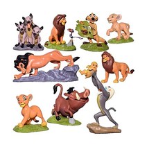 PINPAI 라이온 킹 - 액션 피규어 완구 무파사 이야기 & 심바 퍼펙트 2-4인치 미니 인형 세트(9개)