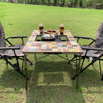 폭스파이어 캠핑 콜맨St 감성 3단 폴딩 BBQ테이블 - 캠핑테이블