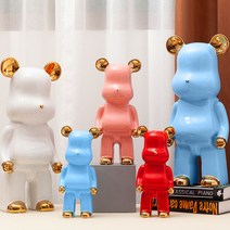 베어브릭 곰돌이장식 28CM 50CM 대형 및 소형 피규어 집들이 개업 센스있는 선물 거실 인테리어 소품 대형 저금통, 화이트
