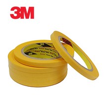 3M 내열마스킹테이프 244 5mm 8mm 10mm 12mm 15mm X 50M 자동차도장 3D프린터용 종이테이프, 5mmX50M