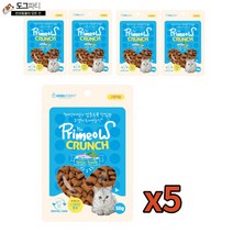 고양이 이빨과자 프리미요 크런치 5팩 세트 (250g), 참치맛 5팩