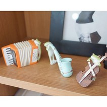 악기미니어처 재즈연주 개구리인형세트 친구선물 거실장식품 빈티지소품샵