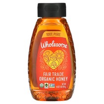 WHOLESOME 공정 무역 유기농 꿀 454G(16OZ), 단색, 한 사이즈