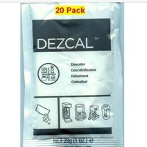 URNEX DEZCAL 커피 메이커 amp 에스프레소 디 스케일러 20 팩