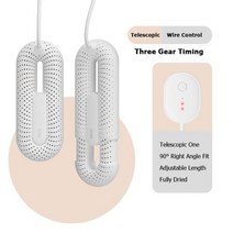 라앤모 스마트홈키트 샤오미 Sothing 슈 드라이어 Loop 신축성 전기 PTC 히터 휴, White With Timing+add UK plug