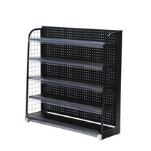편의점 진열장 매대 디스플레이 슈퍼마켓 팬트리 철제, 상세이페이지 참고, 블랙 100X30X80 5층