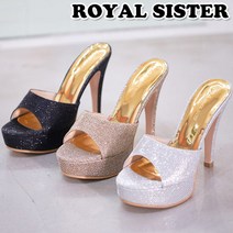 A2A 9161 10cm 여성 쿠션 토오픈 가보시 펌프스 하이힐 슬리퍼 뮬슬리퍼힐