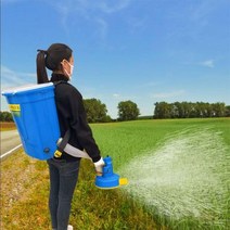 염화칼슘 살포기 퇴비 농약 배낭형 도포 기 농업용 다기능 백형 자동 배 토기, 업그레이드 된 12A 리튬 배터리 마그네틱 고속