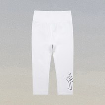 엠엘비 키즈 베이직 7부 레깅스 뉴욕양키스 화이트 7FLG00223-50WHS