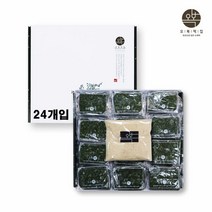 오복떡집 밥알 쑥인절미 찹쌀떡 해풍쑥떡 찹쌀쑥떡 콩고물 콩가루 한라산 아침식사대용 수제떡 건강간식 전통디저트 국내산찹쌀 떡집맛집 주문 개별포장 24개입, 1세트