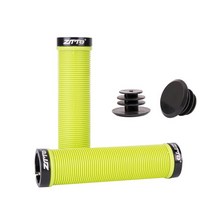 자전거 보조핸들 핸들바 핸들그립 ZTTO-MTB 핸들바 그립 실리콘 젤 잠금 미끄럼 방지 MTB 접이식 자전거, 01 Yellowgreen