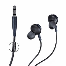 이어팟 슈어이어폰1pcs 스테레오 스포츠 이어폰 마이크 3.5mm 컨트롤 박스 유선 헤드셋 삼성 호환 갤럭시 S, 01 WHITE