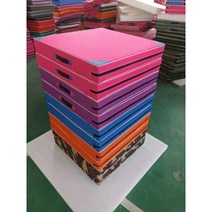 튼튼한 체육매트 고경도 스포츠 태권도 착지 운동, 이중 옥스포드 100*50*5cm 파우더