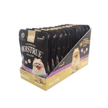 동원 뉴트리플랜 모이스트루 독 주식파우치 시니어 치킨&홍삼 80g X 12개 촉촉한 강아지 습식사료
