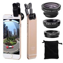 스마트폰 접사렌즈 광각렌즈 핸드폰 어안렌즈 fish eye lens 광각 macro fisheye lens zoom for iphone 7 8 plus xs max x 카메라, 빨간색