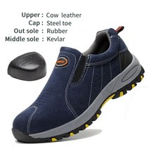 합성 섬유 발가락 가죽 부츠 작업 남성 용접기 케블라 부상 방지 펑크 레이스없이 용접 겨울용
