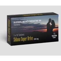 Sidana Super Drive (Sildenafil 100 mg + Dapoxetine 100 mg ) 60 tablets (Pack of 6)