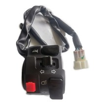 7/8 quot;22mm 300cc600cc 오토바이 핸들 스위치 어셈블리 경적 단추 회전 신호 안개 램프 빛 시작, 01 Left, 한개옵션1