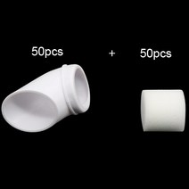 몬스테라 알보 DIY 수경 재배 컵 꽃 컨테이너 식물 성장 냄비 컵 수직 타워 화분 액세서리 50 개, 02 Pots and Sponge