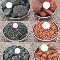 유림화훼자재상사 화산석 자연화산석화분마감재 가벼운돌 화산원석괴석유림화분 화산사(블랙) 1호(3~5mm) 1kg