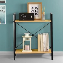 거실 2단 선반 우드 받침대 여대생방꾸미기 창고정리 조립식장식장 가구, 1개