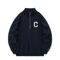 COVERNAT C 로고 하프 집업 맨투맨 네이비 CO2203CR02NA