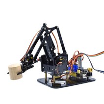 STEM 4DOF로봇 암 팔 클로 키트 PS2 컨트롤 아두이노 로봇 암 DIY 프로그래밍