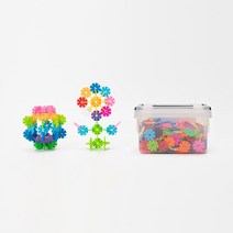 민화샵 유아 눈꽃블럭 유치원 어린이집 장난감 블럭놀이, 팝컬러 소 UDPPT0012