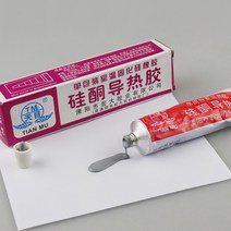 견고한 실리콘 열전도 접착제 회색 또는 흰색 경화 CPU 그래픽 카드 라이트 박스 LED 방열 고무 1 개, 01 White