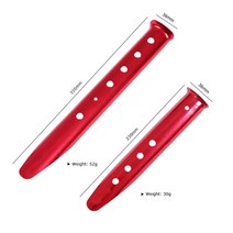 텐트스커트고정 텐트스커트바람막이 모래 물주머니4개/몫 알루미늄 Flysheet 캐노피 천막 텐트 Pegs 스테이, 06 23cm Orange