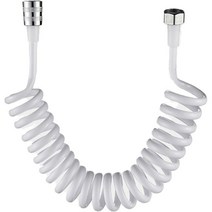 스프링 플렉시블 샤워 호스 물 배관 용 화장실 비데 분무기 건 수도꼭지 전화선 욕실 액세서리, [02] white, [01] 3m
