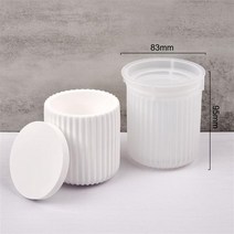 실리콘몰드 수제 석고 시멘트 금형DIY 콘크리트 에폭시 캔들 포트 박스용 실리콘 몰드 수공예 홈 데코 수, 06 06