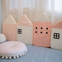 아기 침대 가드 범퍼 쿠션 롱쿠션 집모양, O