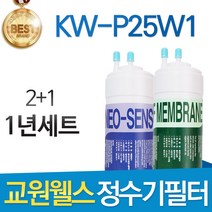교원웰스 KW-P25W1 고품질 정수기 필터 호환 1년관리세트
